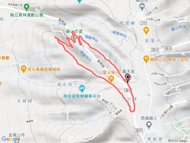 藤山步道+臥龍坡步道(O型路線)