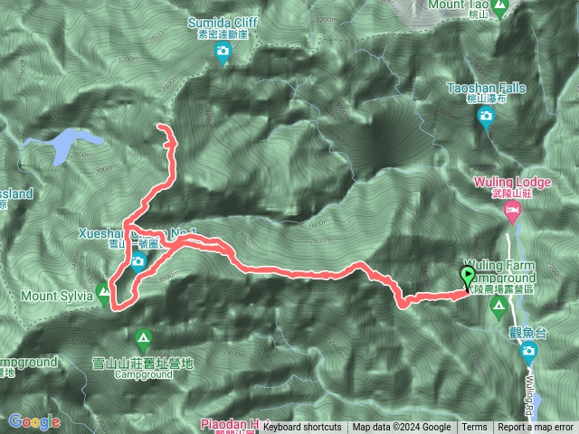 雪北、北稜角、雪主、雪東