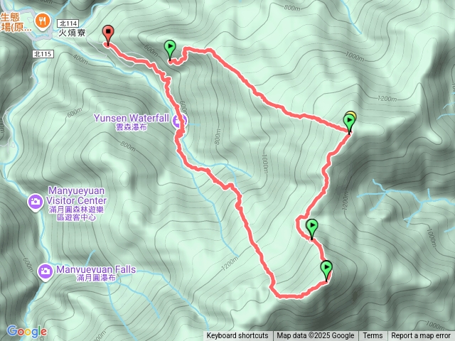 逐鹿、卡保山、雲森瀑布