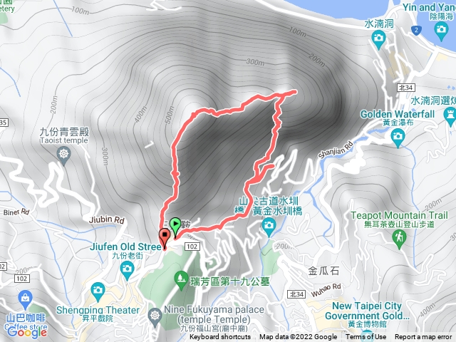 基隆山東峰主峰步道O型(山尖路登山口)