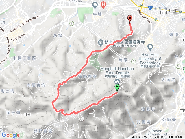 南勢角山U型（烘爐地福德宮起登）