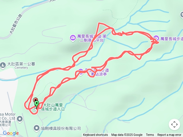 大肚山萬里長城步道