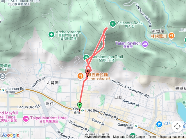 金面山剪刀石