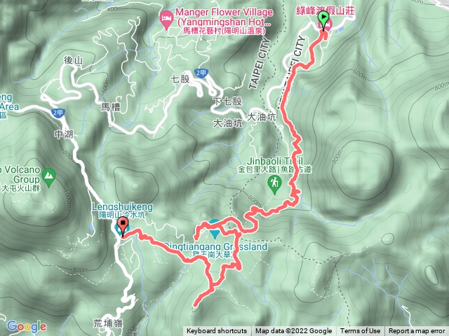 魚路古道北段-擎天崗環形-竹篙山-冷擎步道(2022-12-18)