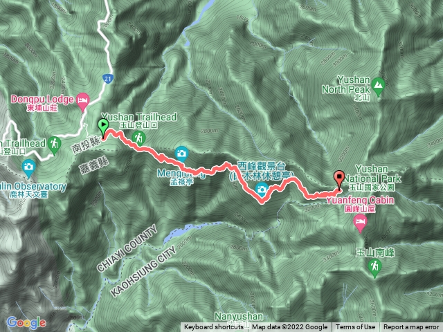 大鐵杉=》排雲山莊