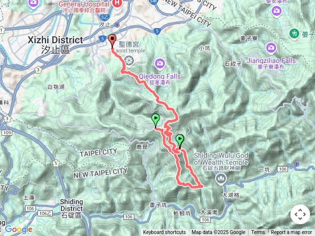 紙寮山-松柏崎-鷄冠山-紙寮坑古道-四分尾山-大尖山