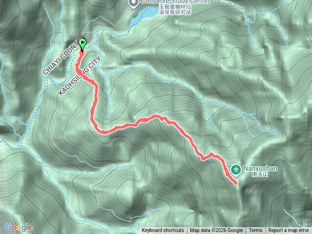 2/3 營地 → 巴伊車留山登山口 → 巴伊車留山 → 南玉山 (來回) OF 2026 D0101~03 楠梓仙溪林道登南玉山
