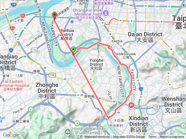 華江-碧潭-永和-中和-板橋-華江