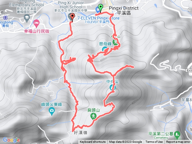 2023/05/24 平溪孝子山群峰、紫萊山、中央尖、臭頭山