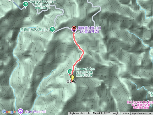 屋我尾山大雪山登山