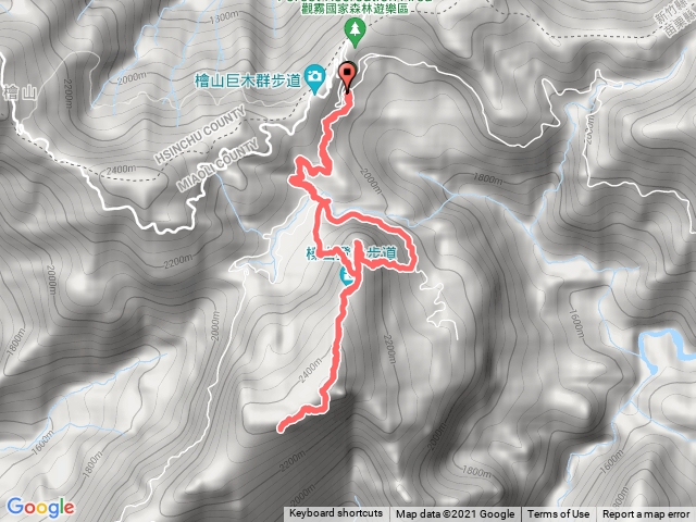 榛山步道/榛山北峰/榛山三角點