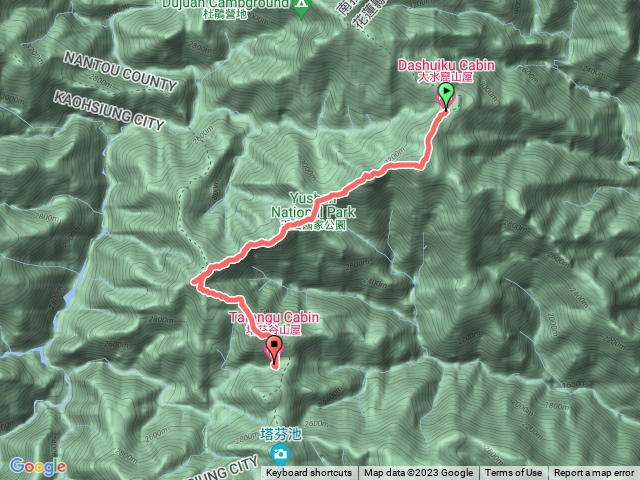 南二段D3 大水窟山屋到塔芬谷山屋
