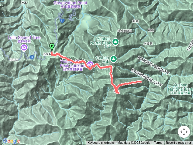 玉山後三單攻（玉山南峰、鹿山、東小南山）