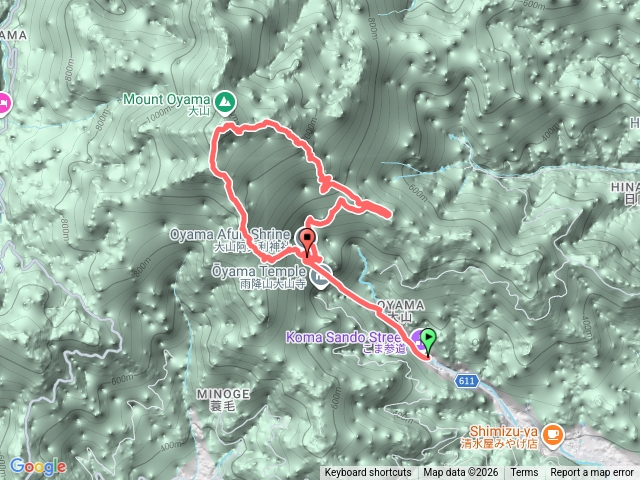日本神奈川縣大山阿夫利山(雨降山)