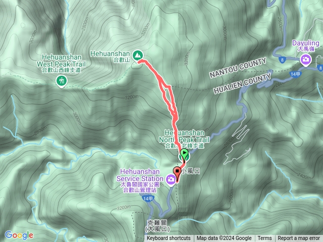 合歡山北峰&日本帝國廢電線桿路線