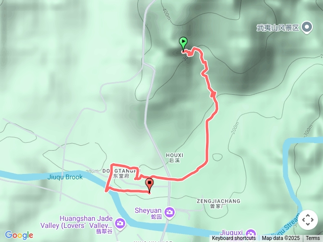 【武夷山_白雲禪寺看日出+走到漂流竹筏登船點】有標註景點