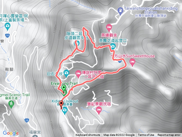 阿里山隙頂二坪頂步道