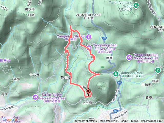 陽明山 橫嶺古道 草山觀瀑吊橋 O形