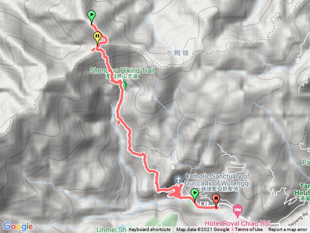 五峰旗停車場到三角崙山
