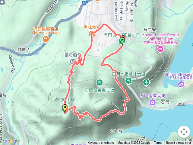 桃園石門山（北端）+觀音像O繞