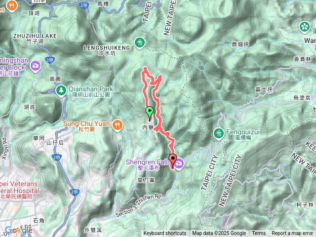 竹篙山東北峰