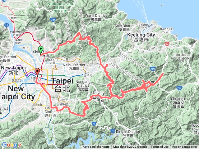 騎機車 鹿窟崙山 阿柔洋山 順時針
