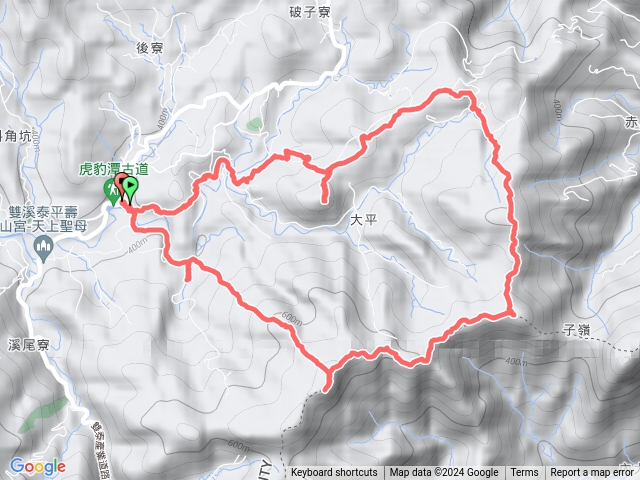 虎豹潭、橫山、三方向山、破子寮山、大坪山、虎豹潭