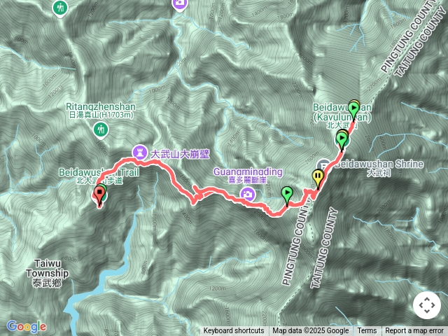 三塔峰單攻 （含北大武、西大武）