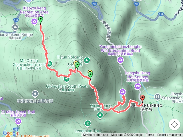 台北大縱走第三段（小油坑—冷水坑）