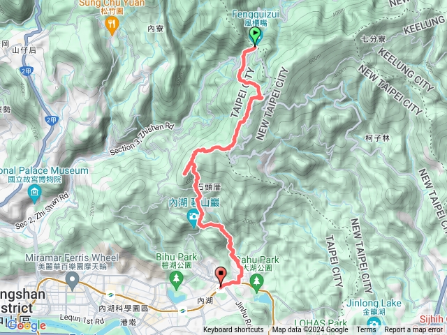 2024.08.25 臺北大縱走第四段：風櫃口至內湖捷運站