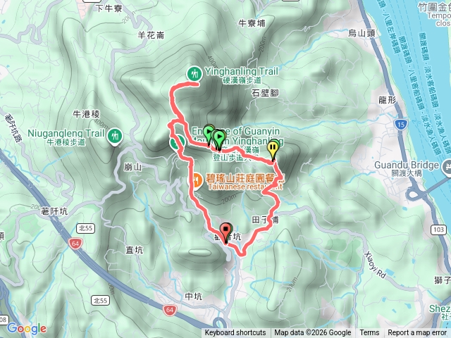 尖山、觀音山硬漢嶺