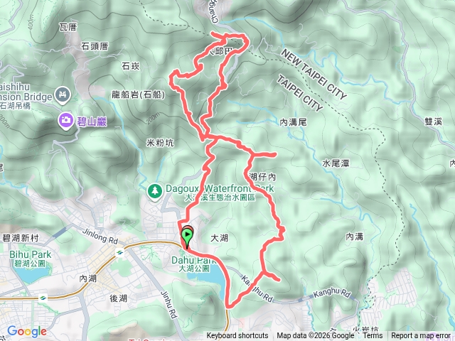大湖公園11連峰O型(大湖山_牛稠湖山_牛稠尾山西峰_石崁山_消防山_大邱田山_牛稠尾山_東牛稠尾山_聖明山_青山岩_康樂山)預覽圖