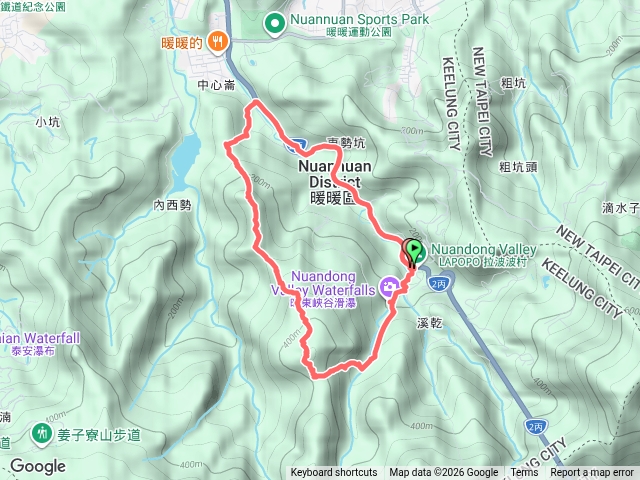 新北 暖暖 暖東峽谷-來福宮-觀音湖山-東勢坑山-東勢大崙-消墾嶺古道-暖東峽谷預覽圖