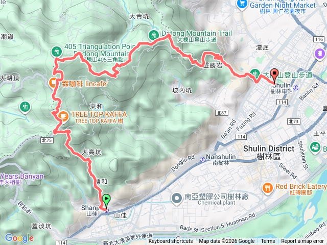 山佳大棟山樹林登山健走預覽圖