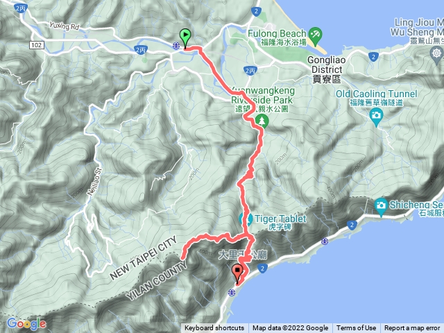 灣頭坑山貢寮上大里下（2M走山）