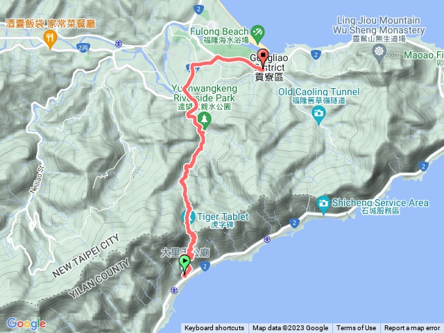 草嶺古道-大里天公廟-福隆車站