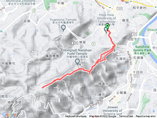 住家一彩蝶社區來回縱走