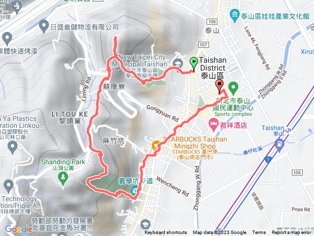 尖凍山步道-瓊子湖福德宮-義學坑-2023.09.09