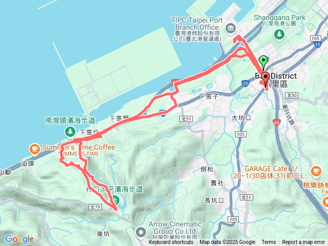 20250118 八里 土地公廟  八里左岸自行車道　 台北港 下罟子漁港 南灣頭  太平濱海步道　下罟子漁港  八里　廖添丁廟預覽圖