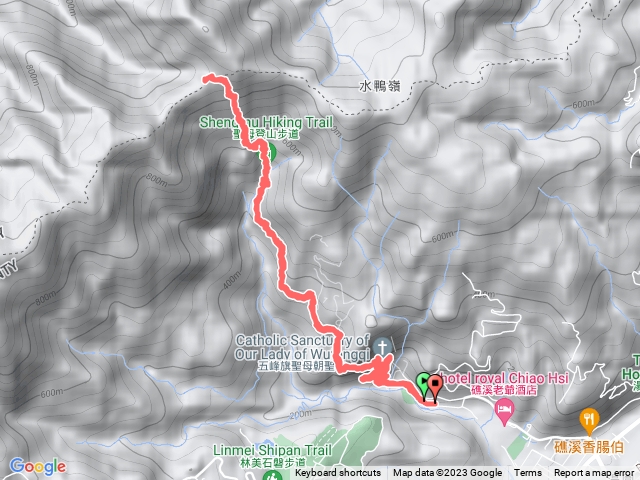 三角崙山又稱抹茶山(五峰旗風景區→三角點→五峰旗風景區