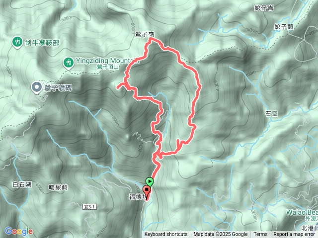 石鏡福德宮礁水坑山鶯子嶺88峰O型預覽圖