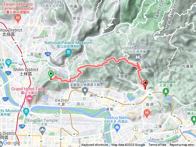 台北大縱走（通北街上碧山下）