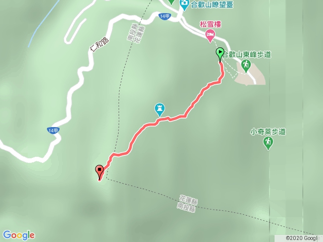 合歡東峰（松雪樓登山口）1061010