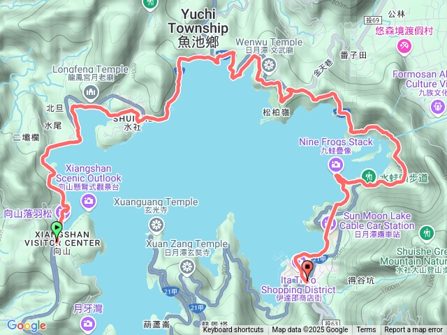 日月潭環湖跑步