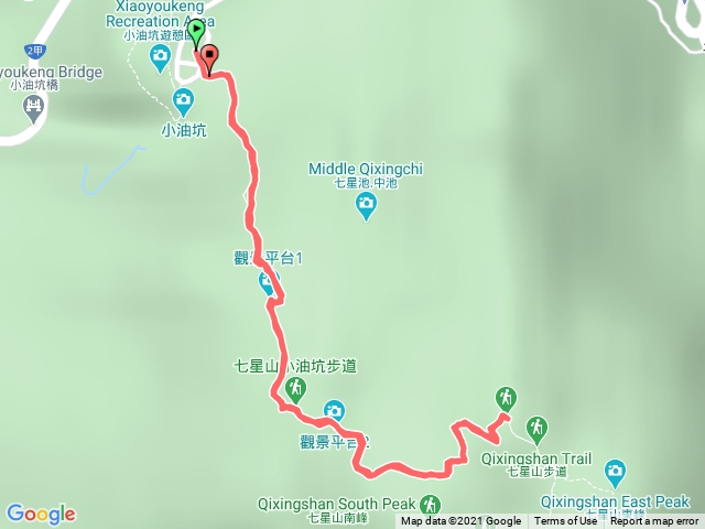 2021-03-18_1-七星山(小油坑服務站停車場-遊遊卡付停車費-起登-登頂後再原路回)-標註停車處