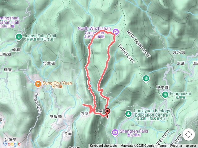 2025-06-22坪頂古圳步道-登峰圳-荷蘭古道-北五指山-內雙溪古道-坪頂古圳-清風亭