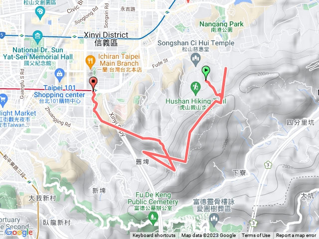 慈惠堂＞九五峰＞象山峰＞六巨石＞象山站