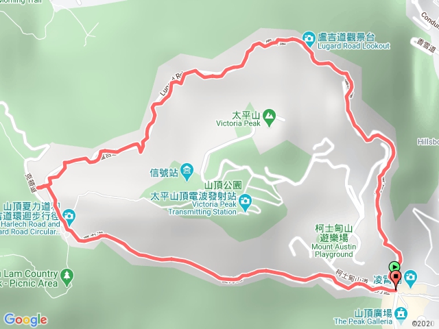 香港山頂環迴步行徑2017-05