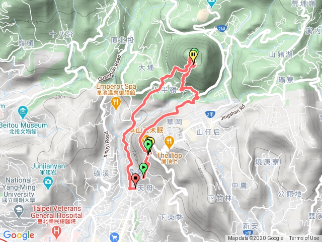 天母古道紗帽山半嶺古道o型