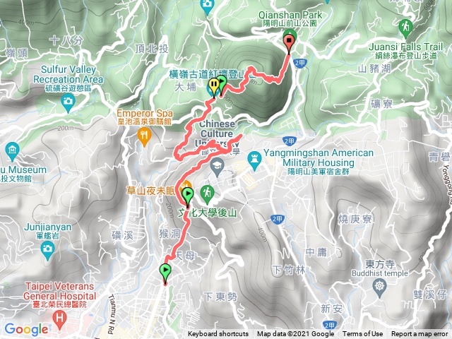 天母古道、紗帽山古徑、太子亭